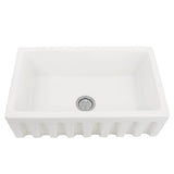 Orleans Collection Italian Fireclay 30-inch Fireclay Farmhouse Sink