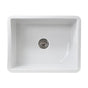 Nantucket Sinks - Orleans Collection Dualmount Fireclay Kitchen Sink - Porcelain Enamel Glaze White