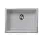 Nantucket Sinks - Orleans Collection Italian Fireclay 24-inch Fireclay Undermount / Topmount Sink - Porcelain Enamel Glaze White
