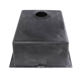 17'' Single Bowl Undermount Granite Composite Bar-Prep Sink Black