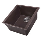 17'' Single Bowl Undermount Granite Composite Bar-Prep Sink Black