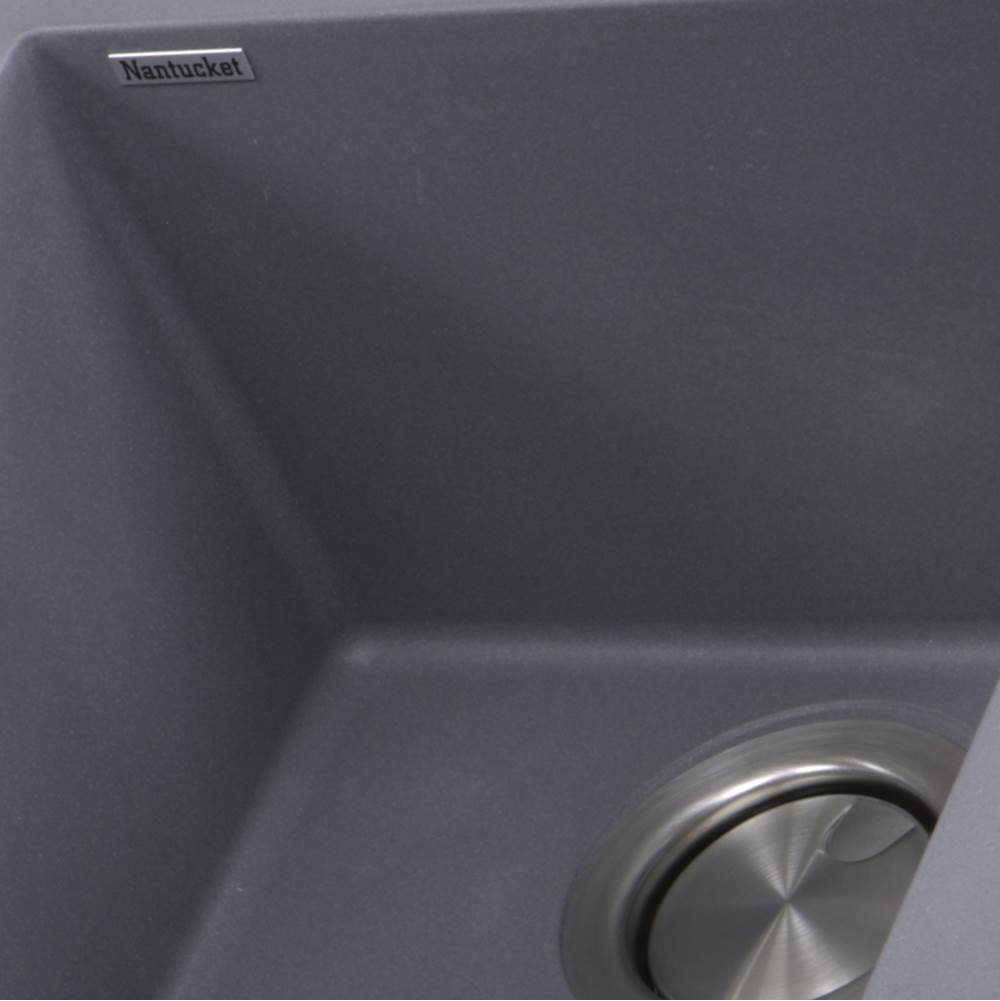 17'' Single Bowl Undermount Granite Composite Bar-Prep Sink Black