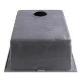 17'' Single Bowl Undermount Granite Composite Bar-Prep Sink Black