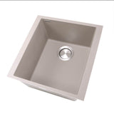 17'' Single Bowl Undermount Granite Composite Bar-Prep Sink Black