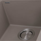 17'' Single Bowl Undermount Granite Composite Bar-Prep Sink Black