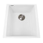 Nantucket Sinks - 17'' Single Bowl Undermount Granite Composite Bar-Prep Sink White - Matte