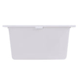 17'' Single Bowl Undermount Granite Composite Bar-Prep Sink White