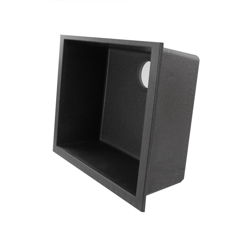 Small Single Bowl Undermount Granite Composite Black