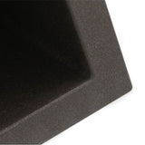 Small Single Bowl Undermount Granite Composite Black