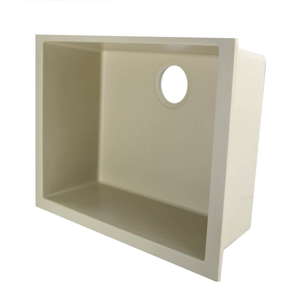 Small Single Bowl Undermount Granite Composite Black