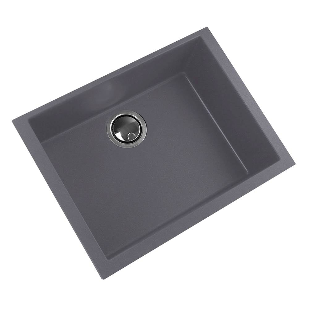 Small Single Bowl Undermount Granite Composite Black