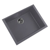 Small Single Bowl Undermount Granite Composite Black