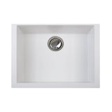 Small Single Bowl Undermount Granite Composite Black