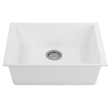 Small Single Bowl Undermount Granite Composite Black