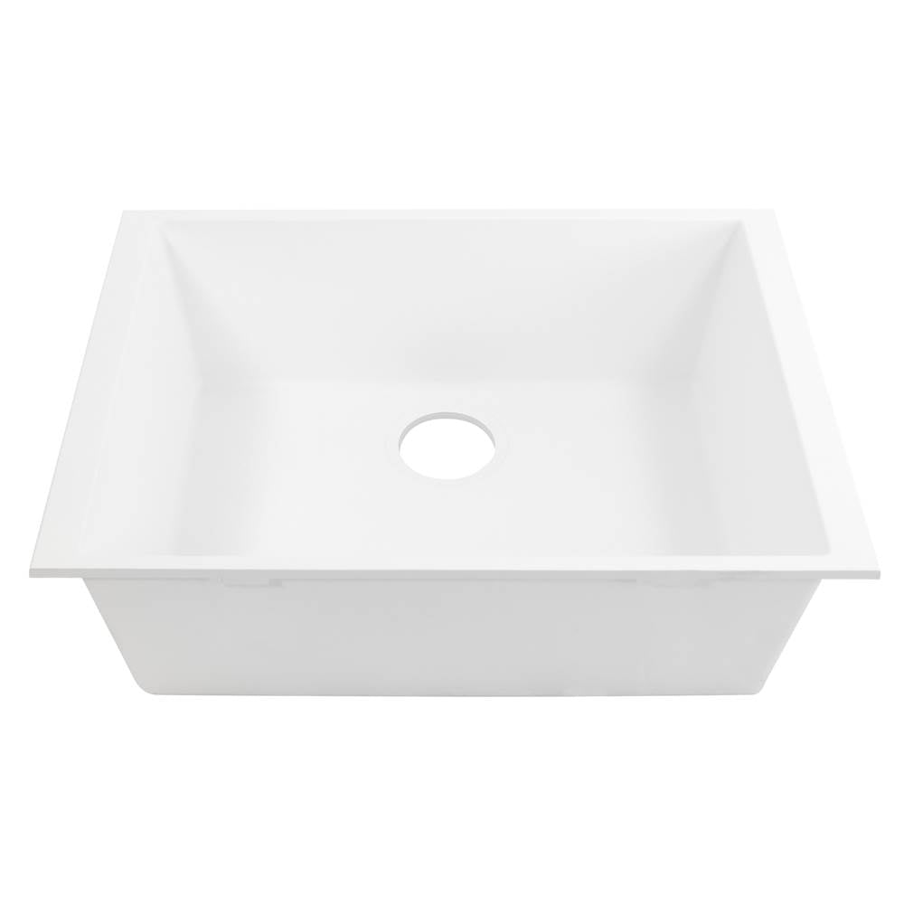Small Single Bowl Undermount Granite Composite Black