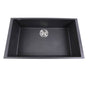 Nantucket Sinks - Large Single Bowl Undermount Granite Composite Black - Matte Black