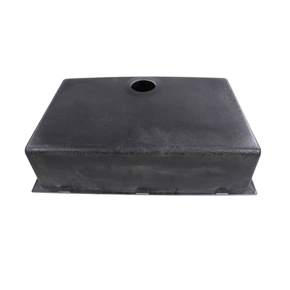 Large Single Bowl Undermount Granite Composite Black