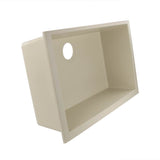Large Single Bowl Undermount Granite Composite Black