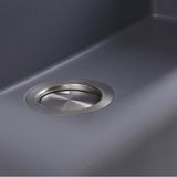 Large Single Bowl Undermount Granite Composite Black