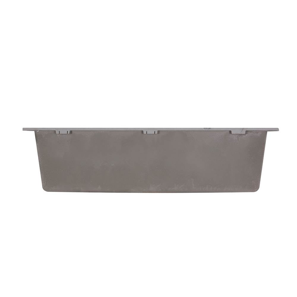 Large Single Bowl Undermount Granite Composite Black