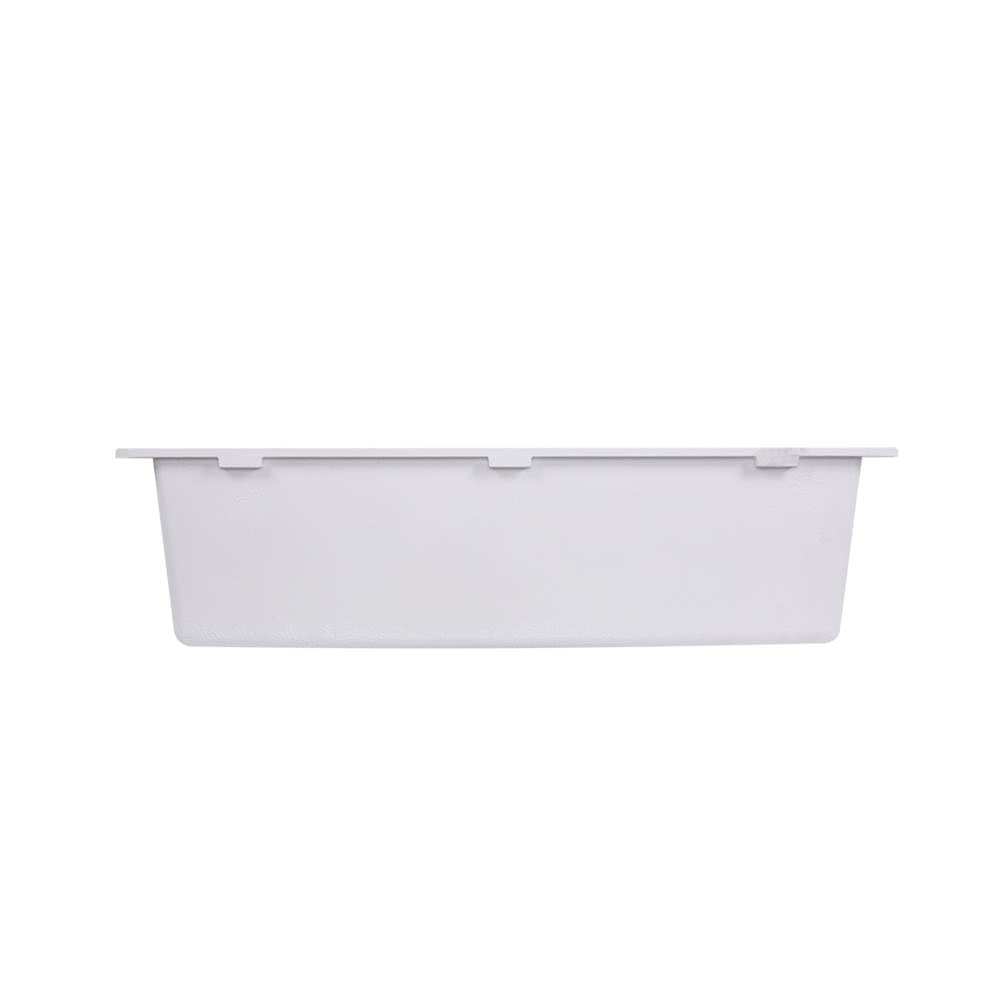 Large Single Bowl Undermount Granite Composite Black