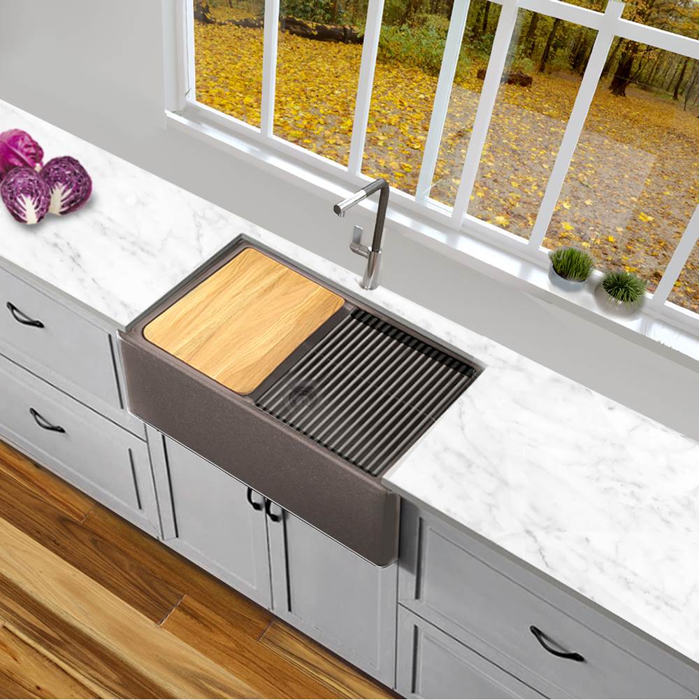 30''X20'' GRANITE COMPOSITE APRON FARMHOUSE SINK