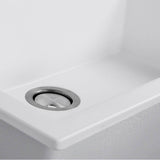 Large Single Bowl Dual-mount Granite Composite Black