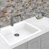 Large Single Bowl Dual-mount Granite Composite Black