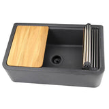 33''X20'' GRANITE COMPOSITE APRON FARMHOUSE SINK