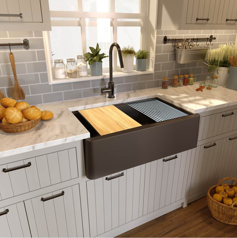 33''X20'' GRANITE COMPOSITE APRON FARMHOUSE SINK