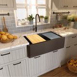 33''X20'' GRANITE COMPOSITE APRON FARMHOUSE SINK
