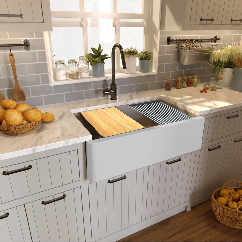 33''X20'' GRANITE COMPOSITE APRON FARMHOUSE SINK