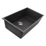 33-inch Undermount Granite Composite Sink in Black
