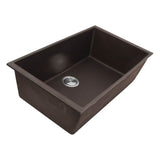 33-inch Undermount Granite Composite Sink in Black