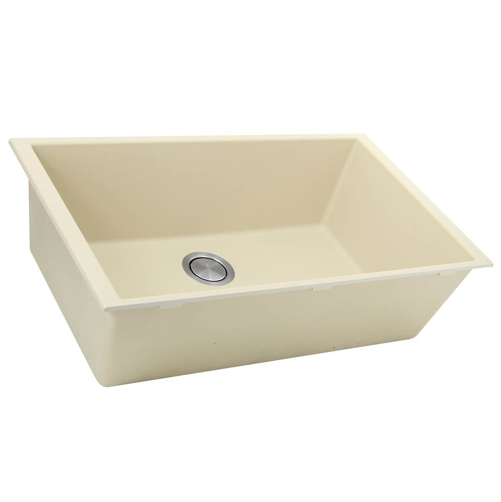33-inch Undermount Granite Composite Sink in Black