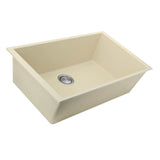 33-inch Undermount Granite Composite Sink in Black