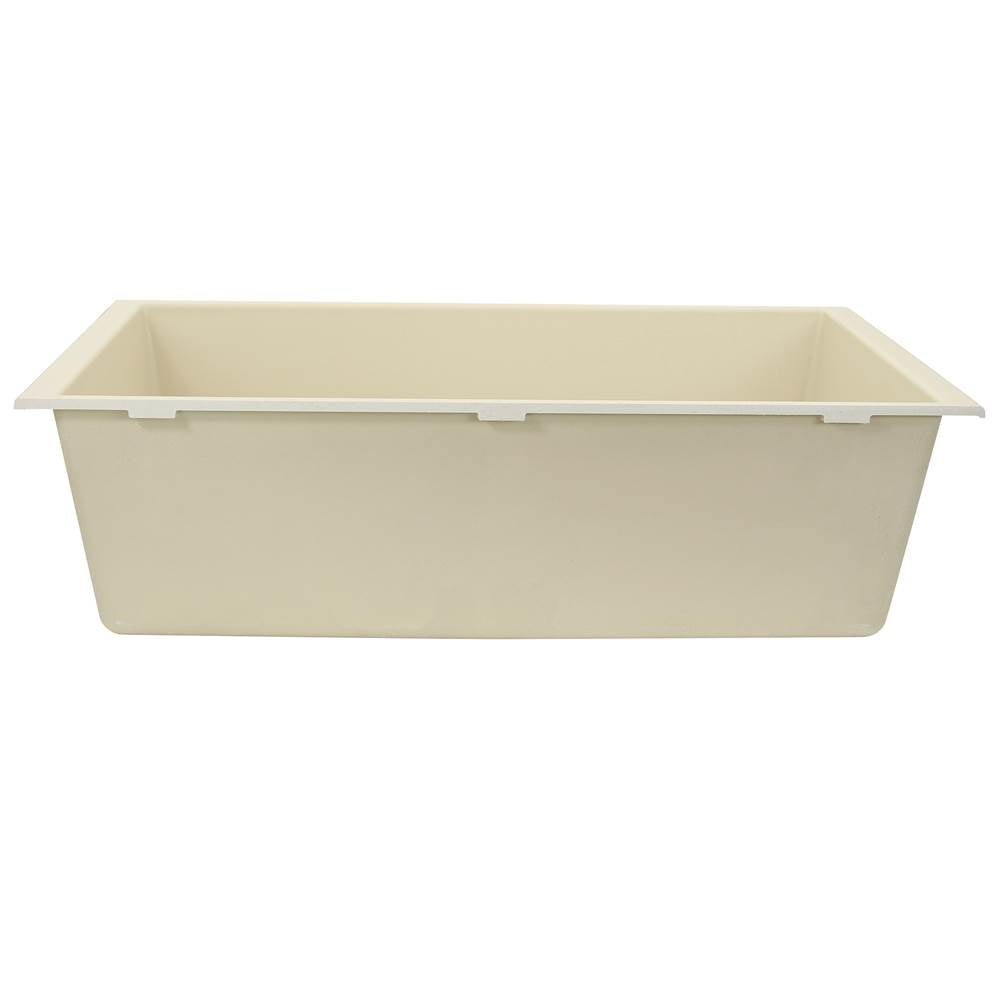 33-inch Undermount Granite Composite Sink in Black