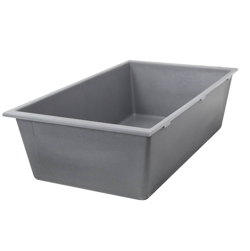33-inch Undermount Granite Composite Sink in Black