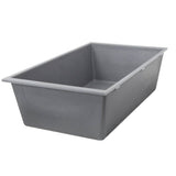 33-inch Undermount Granite Composite Sink in Black