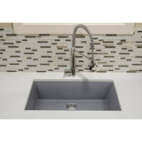 33-inch Undermount Granite Composite Sink in Black