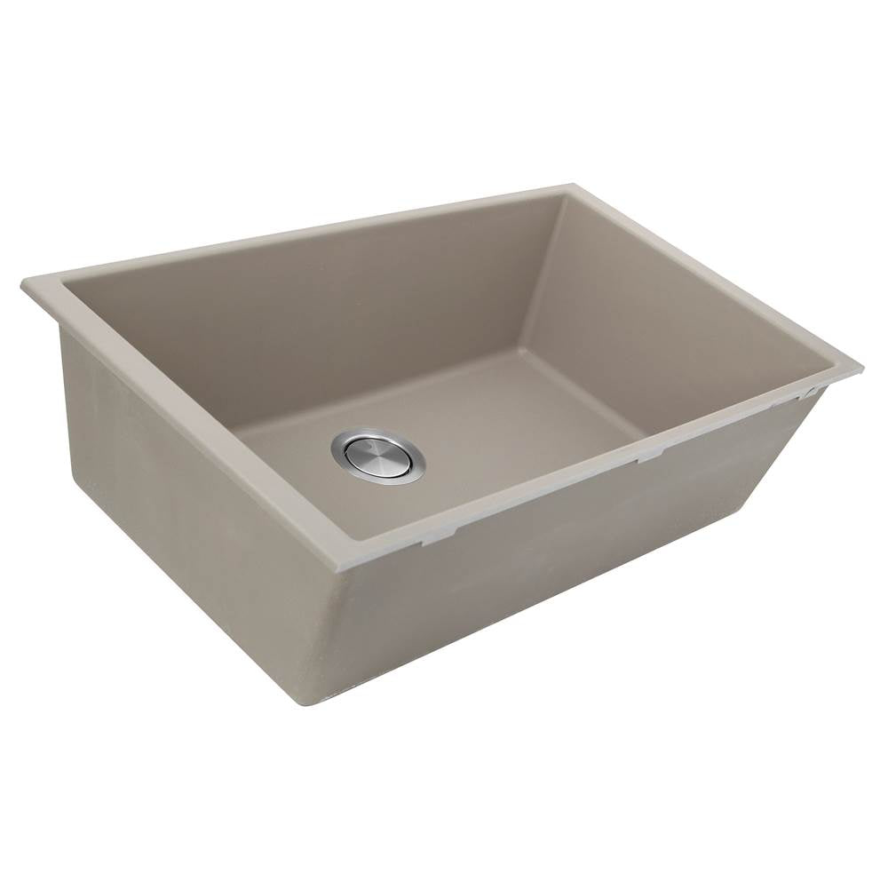 33-inch Undermount Granite Composite Sink in Black