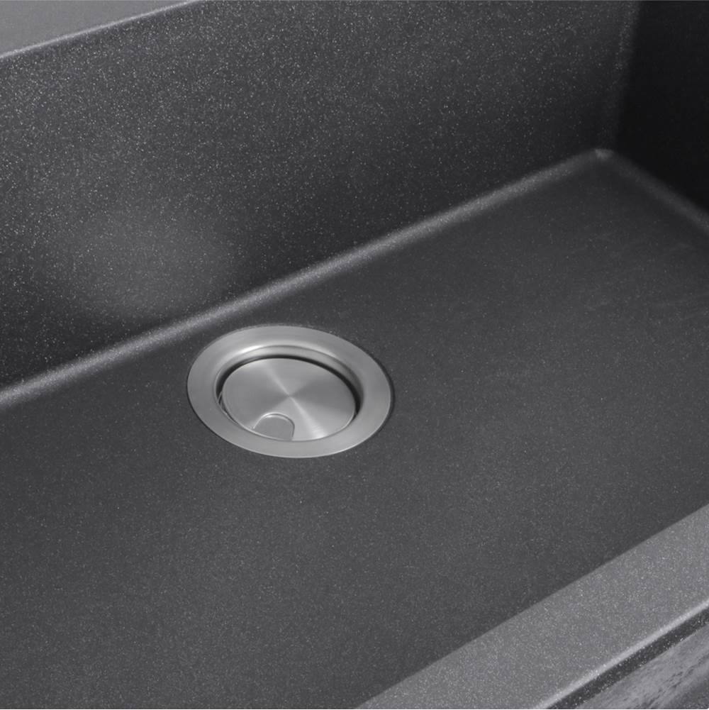 33-inch Dual-mount Granite Composite Sink in Black