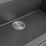 33-inch Dual-mount Granite Composite Sink in Black