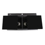 Nantucket Sinks - Large Double Bowl Prep Station Topmount Granite Composite Black - Matte Black