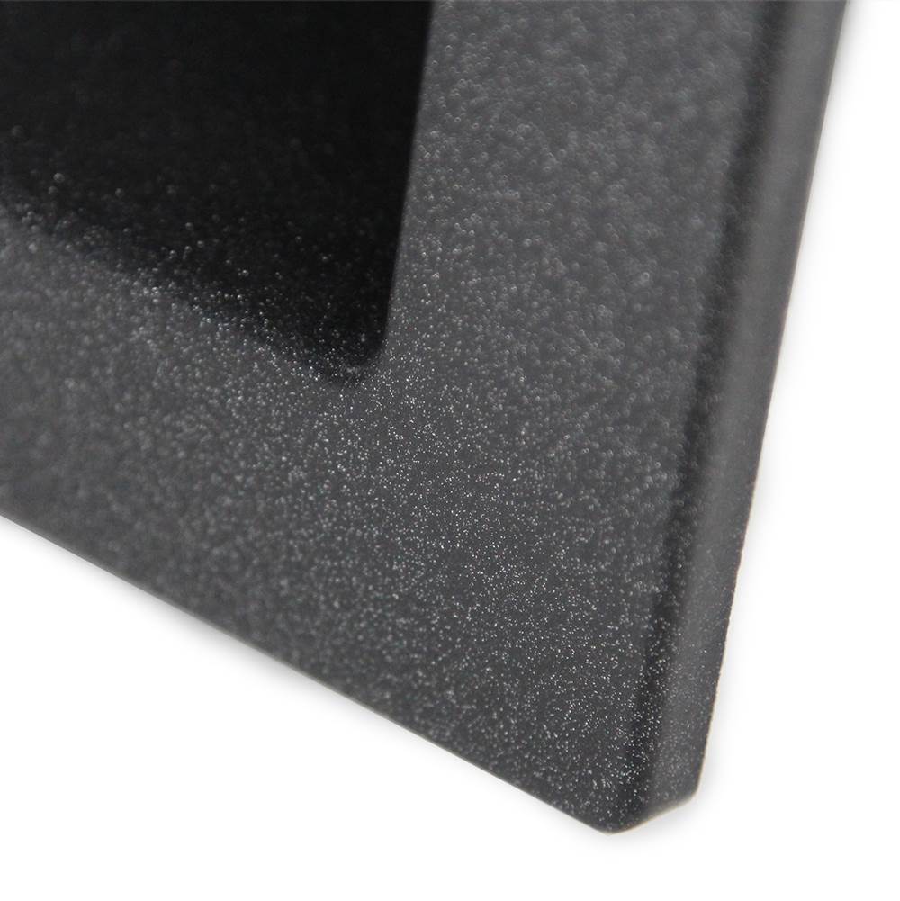 Large Double Bowl Prep Station Topmount Granite Composite Black