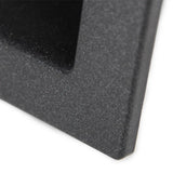 Large Double Bowl Prep Station Topmount Granite Composite Black