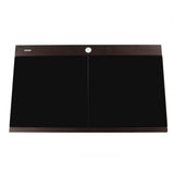 Large Double Bowl Prep Station Topmount Granite Composite Black