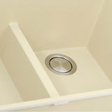 60/40 Double Bowl Undermount Granite Composite Black