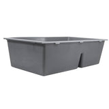 60/40 Double Bowl Undermount Granite Composite Black