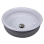Nantucket Sinks - Fireclay Hand-decorated Vanity Sink Biscayne - Glazed